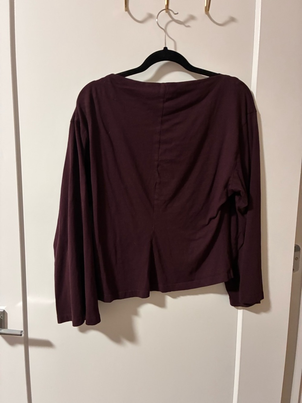 H&M Long Sleeve Top in Plum - Picture 2 of 3